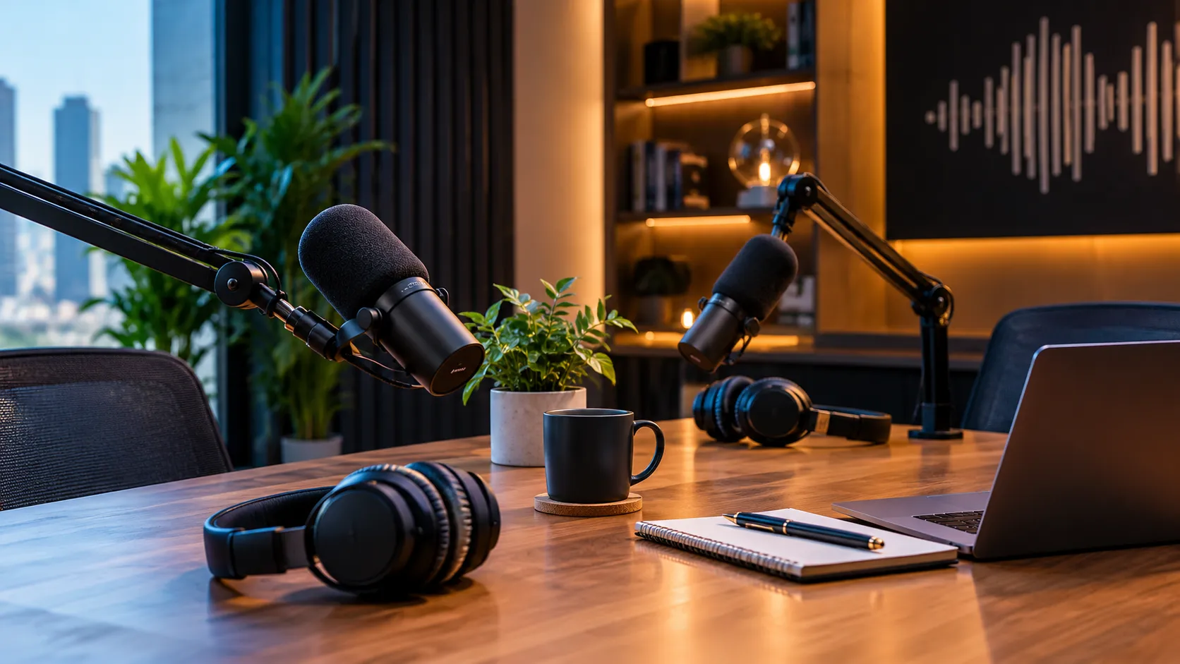 Audio and Video Podcast Recording Studio