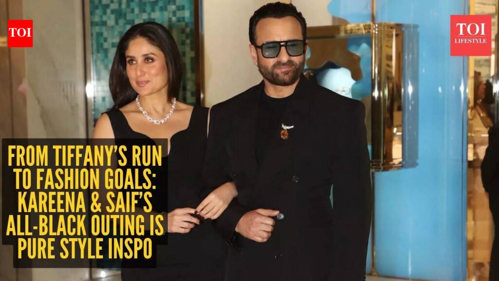 Who needs a red carpet? Kareena Kapoor and Saif Ali Khan prove black-on-black is always a power move
