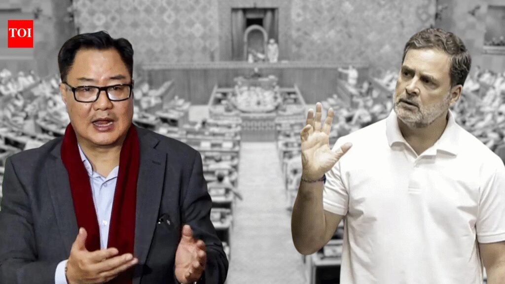 Why government dropped plan to move ‘privilege’ motion against Rahul Gandhi; Kiren Rijiju explains | India News