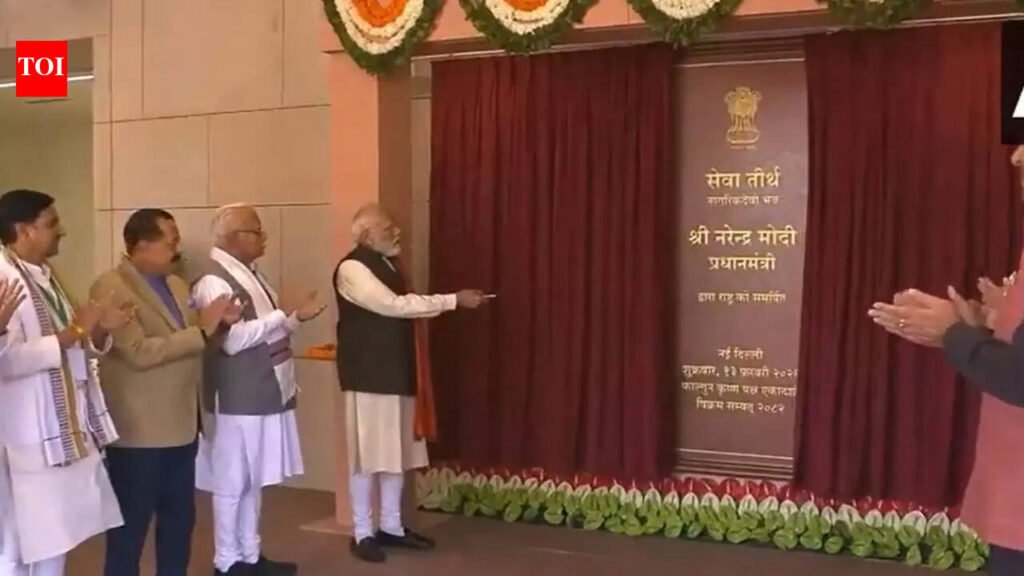 PMO has a new address: PM Modi unveils ‘Seva Teerth’ | India News