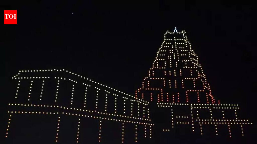 Spectacular drones steal show at Hampi Utsav | Hubballi News