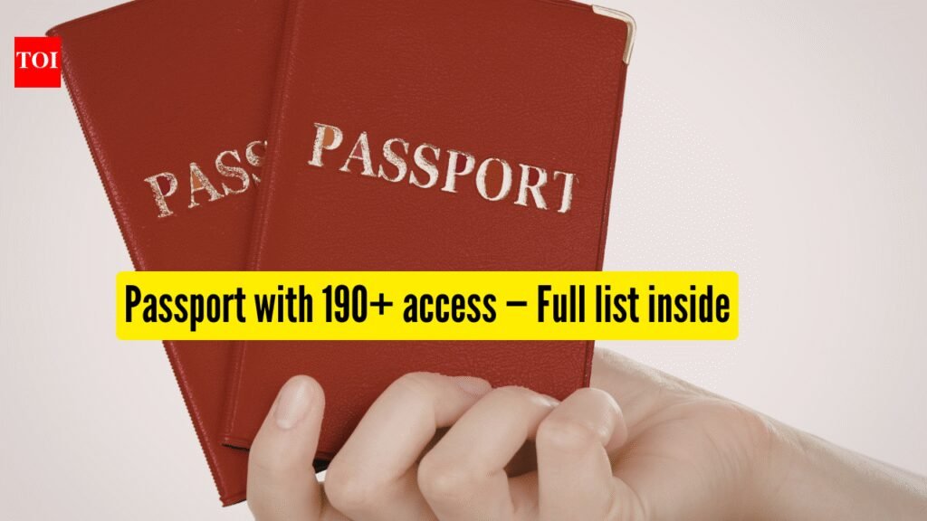 The only passport offering access to 190+ destinations in latest Henley index — Full list inside |