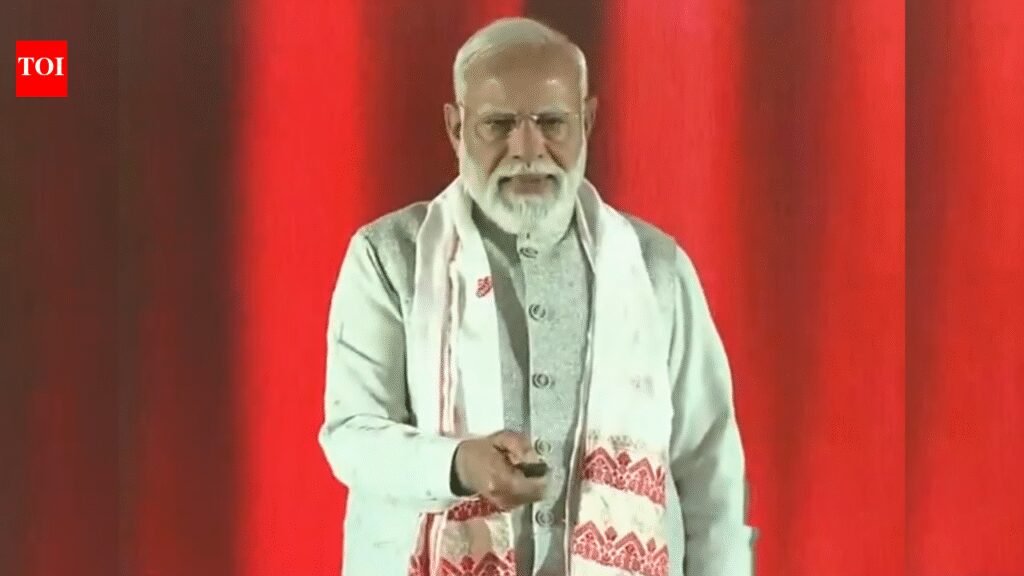Big push for Assam: PM Modi inaugrates Rs 5,450 crore worth projects; IIM Guwahati, Kumar Bhaskar Varma Setu & more