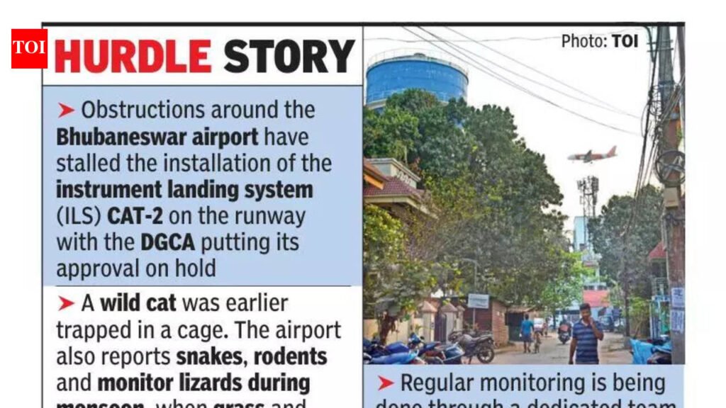 Mobile towers, water tanks raise worry on city flight path | Bhubaneswar News