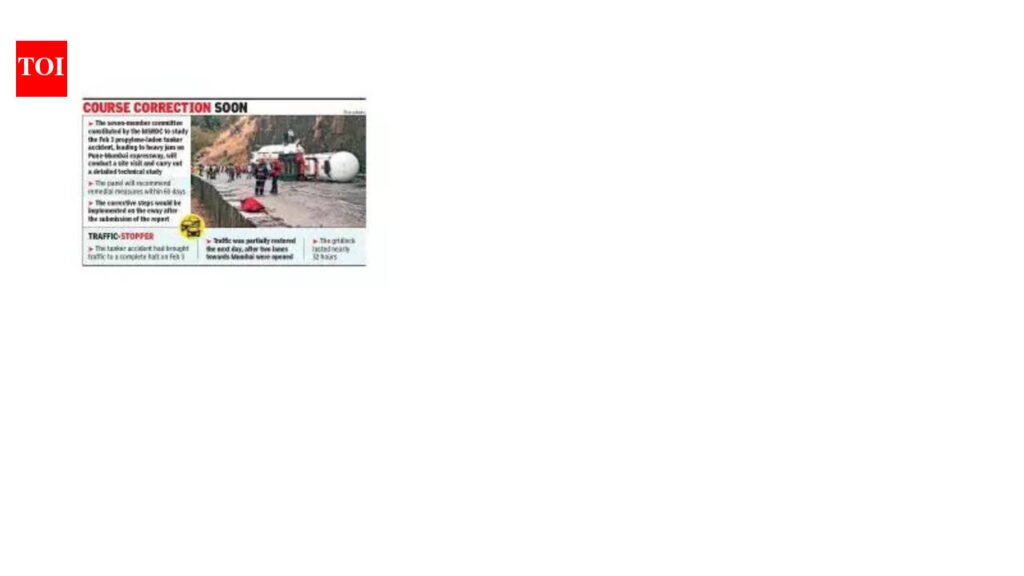 MSRDC’s seven-member panel to study eway tanker mishap, submit report in 60 days | Pune News