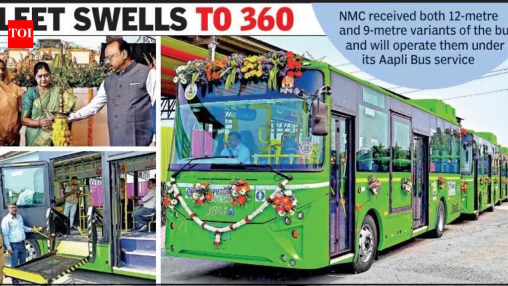Modi flags off 50 AC e-buses for Nagpur, 100 more in pipeline | Nagpur News