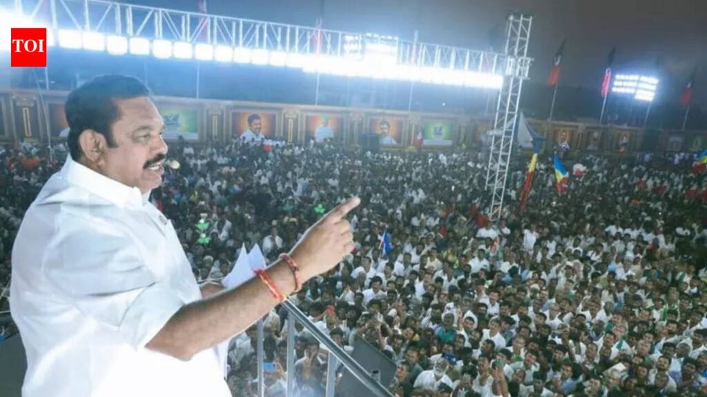 DMK – Congress alliance losing its way, says EPS | Coimbatore News