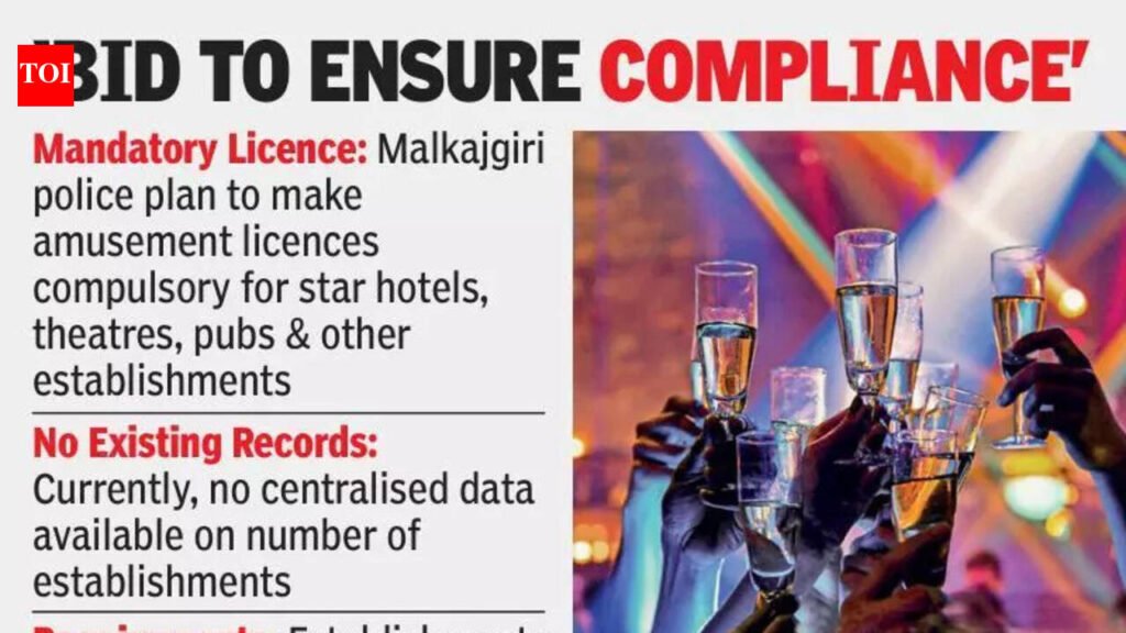 Amusement licence for pubs & hotels soon, say Malkajgiri cops | Hyderabad News