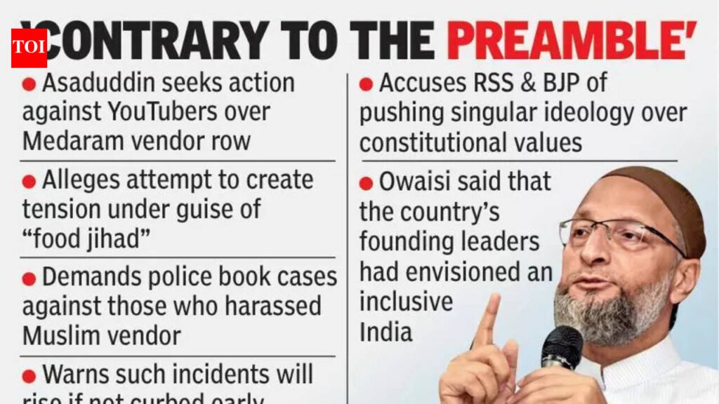 Efforts being made to impose one ideology on the country: Asad | Hyderabad News