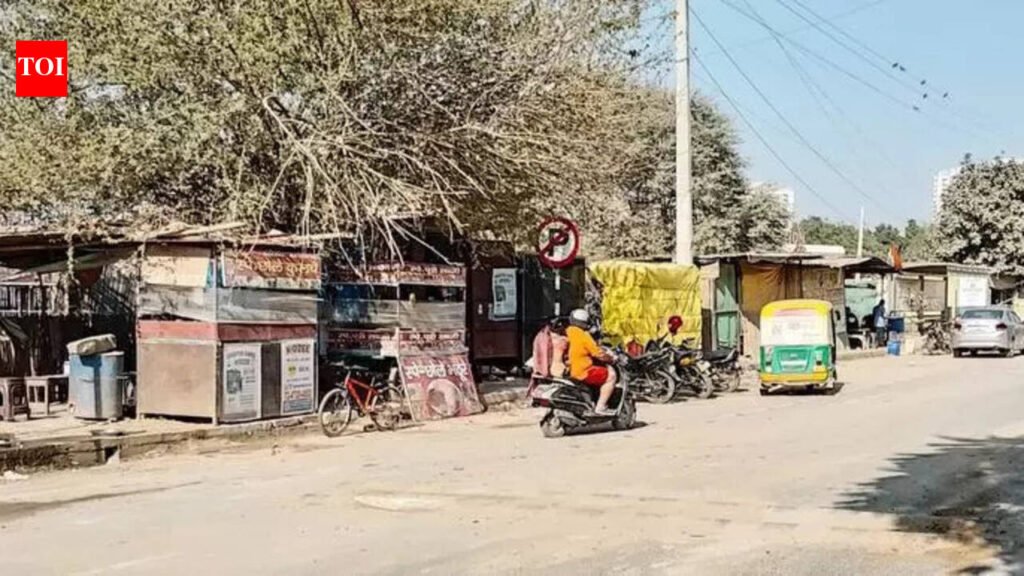 Vendors, kiosks take over green belts, Gurgaon sectors’ 81 and 95 residents want encroachments cleared | Gurgaon News