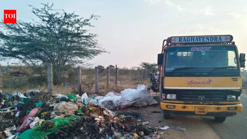 Private truck fined 10,000 for illegal garbage dumping in Coimbatore’s Pattanam panchayat | Coimbatore News