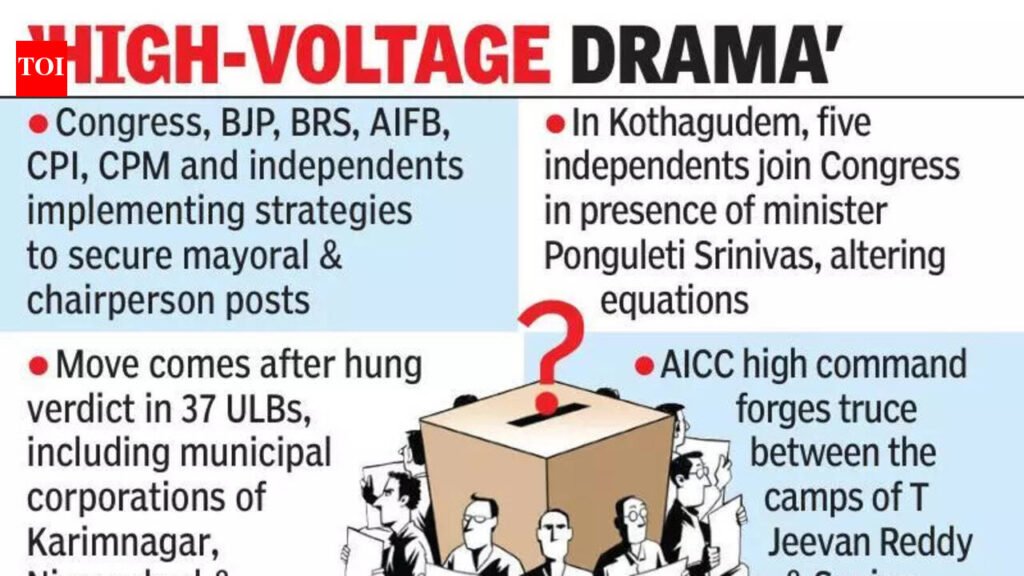 Telangana: Parties strike secret deals to capture ULB posts | Hyderabad News