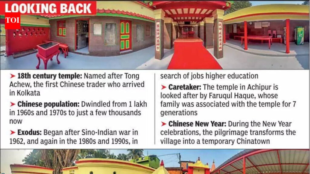 300-yr-old Achipur temple restored before Chinese NY | Kolkata News