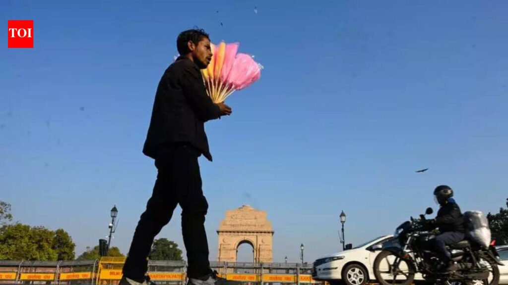 Delhi stays warm; IMD forecasts drizzle, slight dip in day temperature | Delhi News