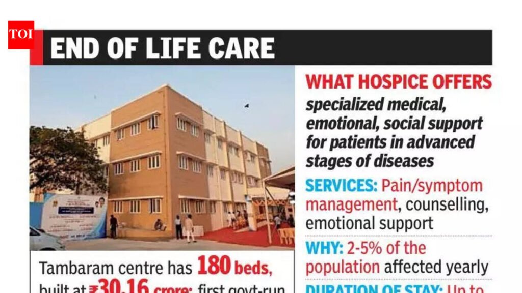 Tambaram gets 180-bed hospice for terminal patients | Chennai News