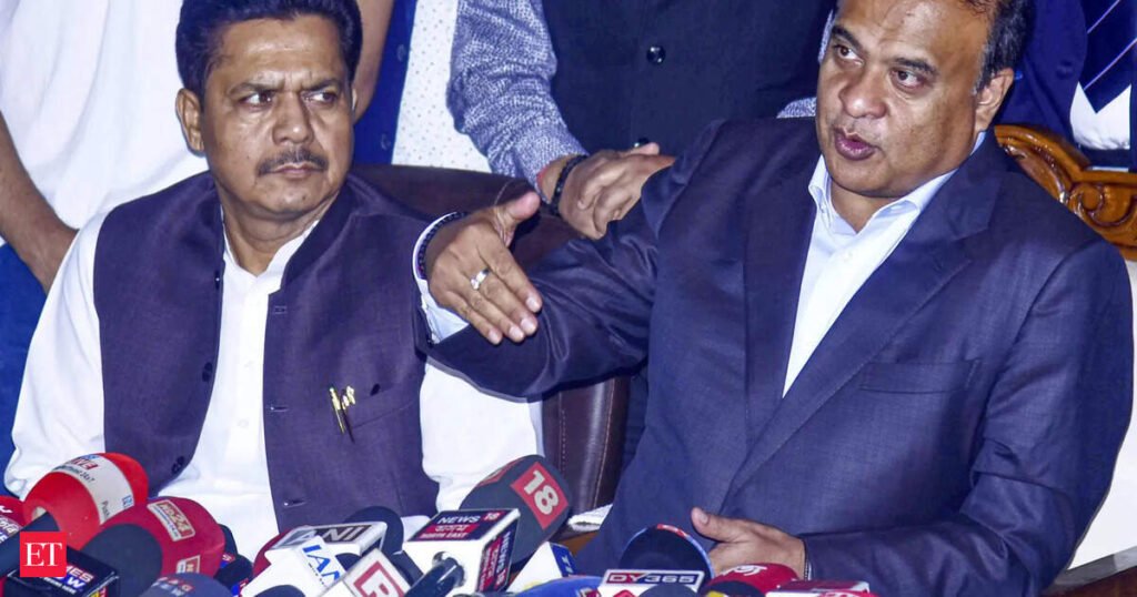 Assam CM Himanta Biswa Sarma meets Bhupen Borah day after his resignation from Congress