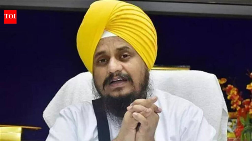 Giani Harpreet Singh attacks SGPC president, Punjab govt over ‘property loot and land sales’ | Chandigarh News