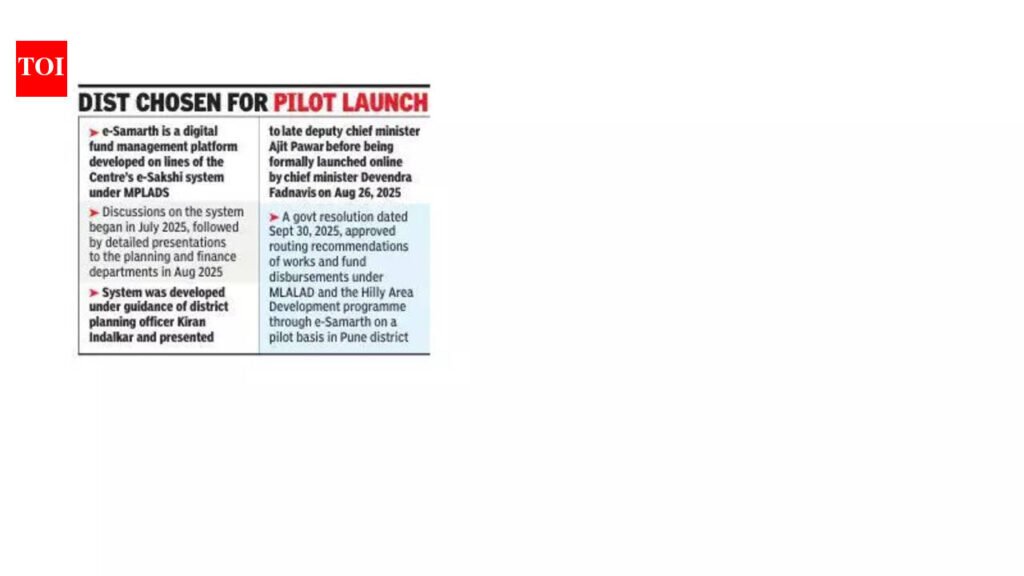Five months after e-Samarth rollout, Pune MLAs yet to receive development funds | Pune News