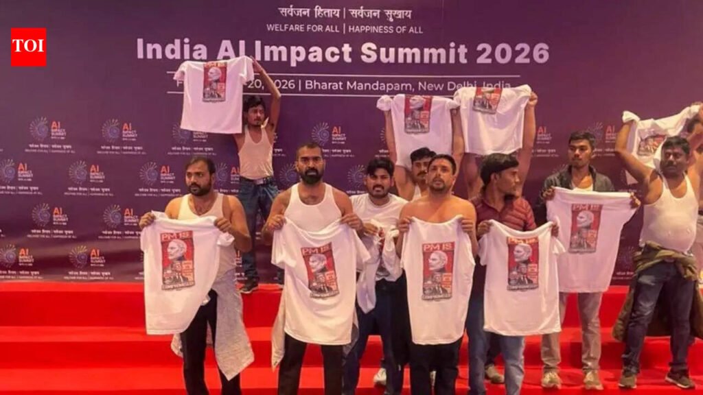 ‘Topless, brainless, shameless’: Centre slams Congress after youth wing’s shirtless march at AI Summit, blames Rahul Gandhi | India News