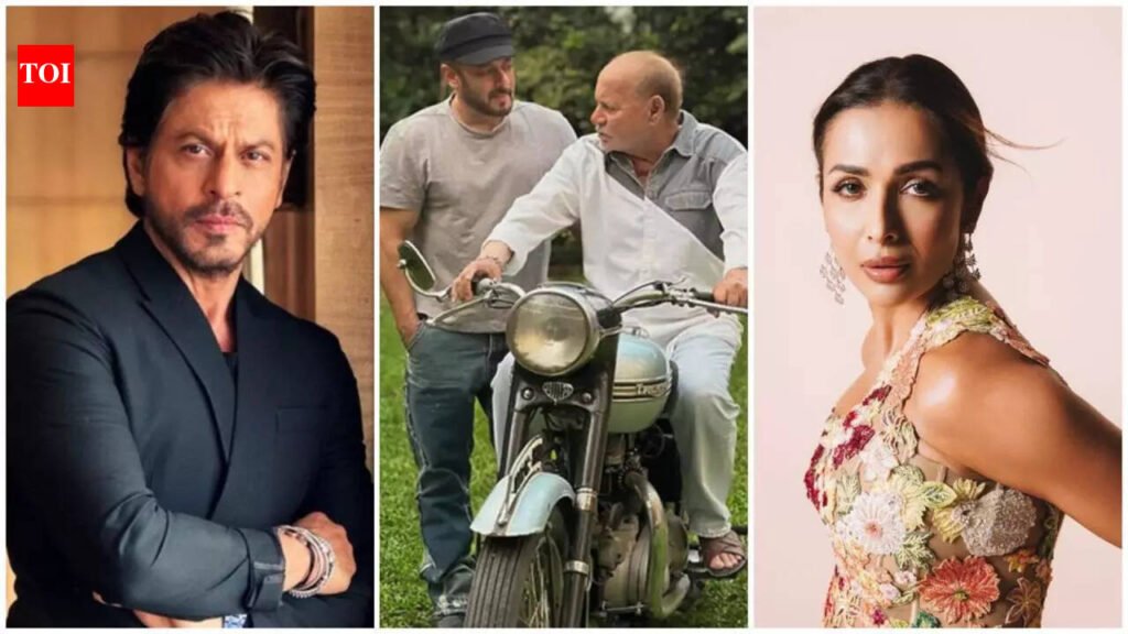 Shah Rukh Khan visits ailing Salim Khan; Malaika Arora seen with son Arhaan Khan at Lilavati Hospital | Hindi Movie News