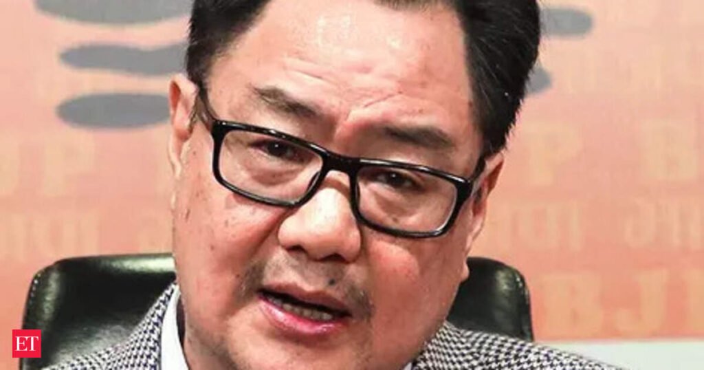 India: It’s big sin against nation: Kiren Rijiju slams Congress over AI summit protest