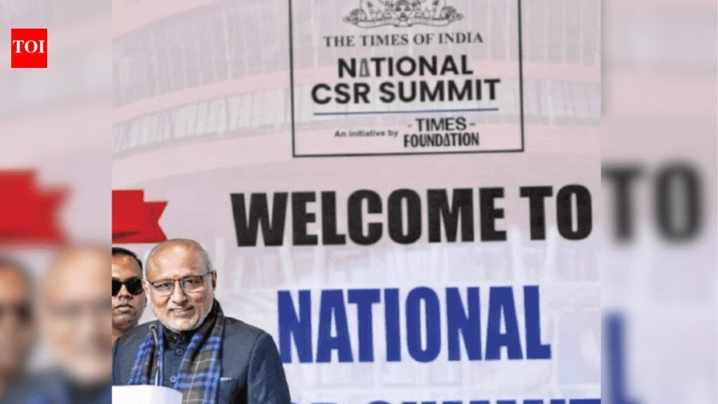 At TOI CSR Summit, VP CP Radhakrishnan bats for ‘One Nation, One Election’ | Delhi News