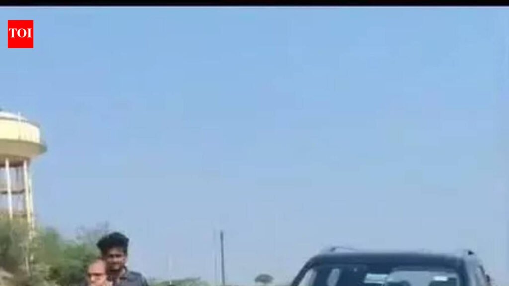 Vehicle carrying MLA mows down ex-sarpanch on NH 52 in Bundi dist | Jaipur News