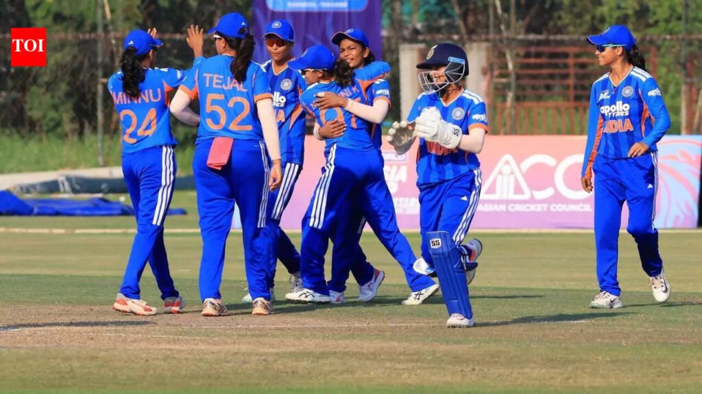 Tejal Hasabnis stars as India A beat Bangladesh A by 46 runs to lift Women’s Asia Cup Rising Stars 2026 title | Cricket News