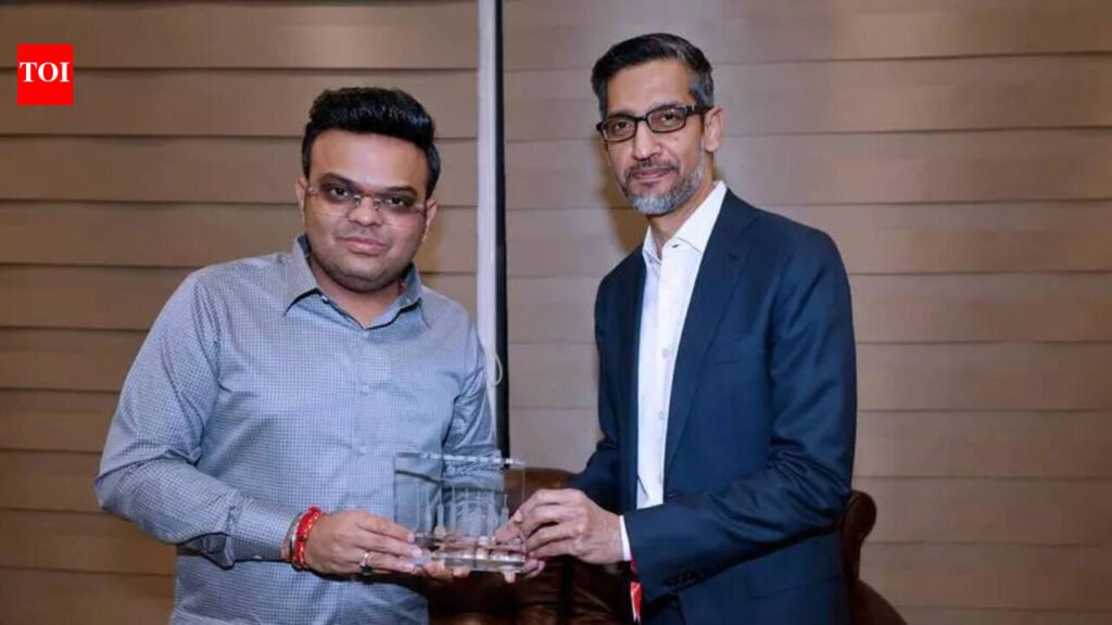 Jay Shah hosts Pichai during T20 clash in city | Ahmedabad News