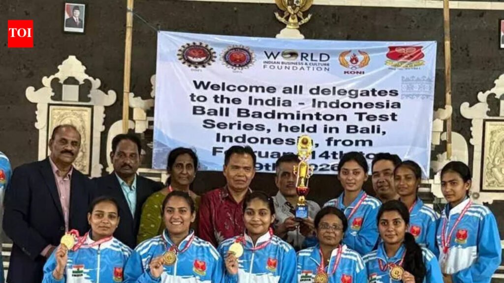 Rajasthan’s Harshita Junwal, Kumkum Soni, Harsh Detarwal shine as India beat Indonesia 3-0 in the Indo-Indonesia Ball Badminton Test Series 2025-26 | Jaipur News