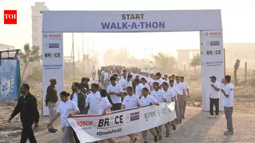 Walkathon for pedestrian safety | Jaipur News