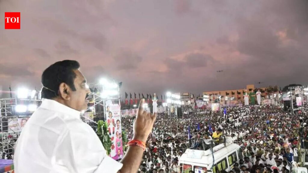 EPS slams DMK govt for ‘security lapses’ in TN | Chennai News