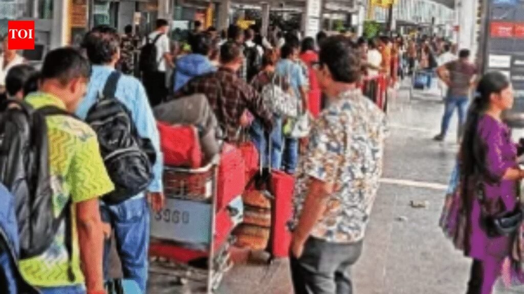 Digi Yatra facial recognition system glitch causes chaos at Kolkata airport, flyers forced to wait in long queues | Kolkata News
