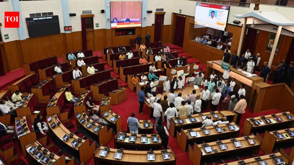 Opposition parties continued to disrupt assembly over farmers issues, Epstein files | Bhubaneswar News