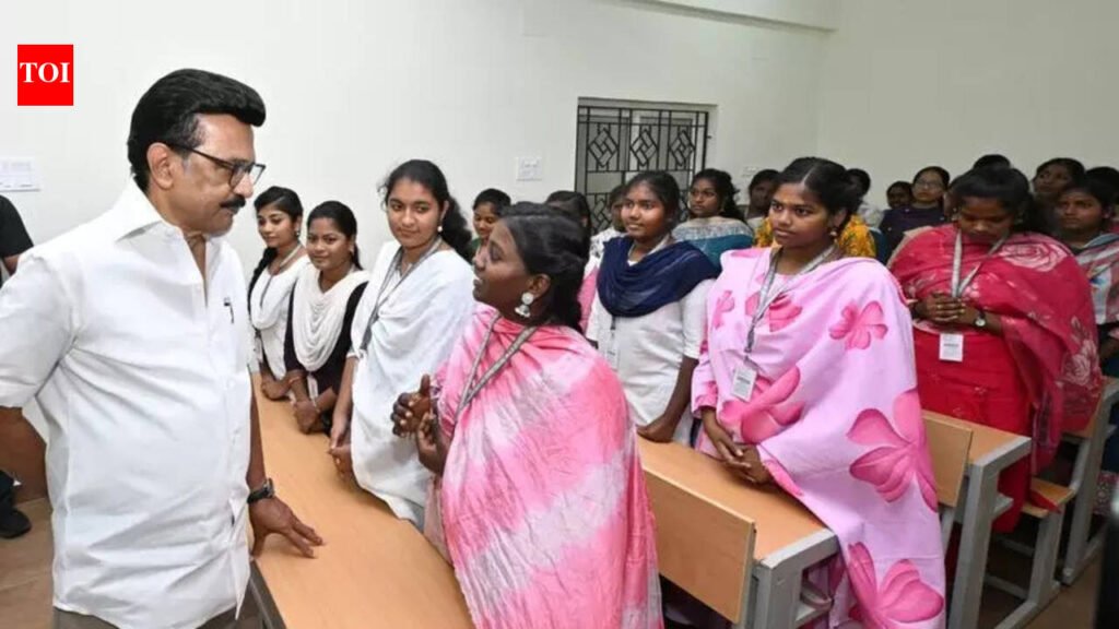 Tamil Nadu Chief minister Stalin inaugurates slew of infra projects in Kolathur in Chennai | Chennai News