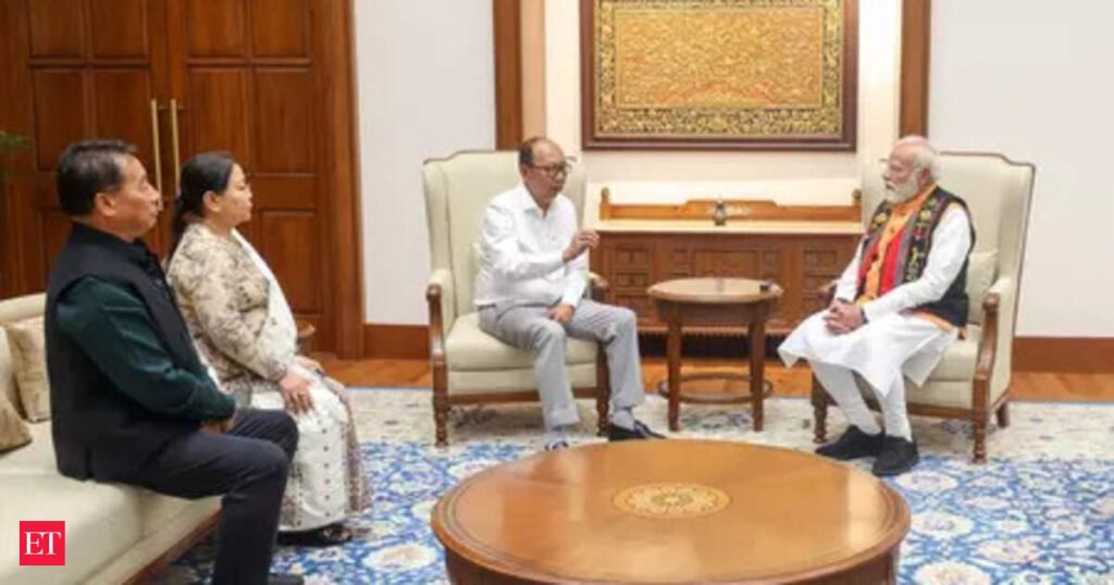 Manipur CM Yumnam Khemchand Singh meets PM Modi, briefs him on steps to restore peace
