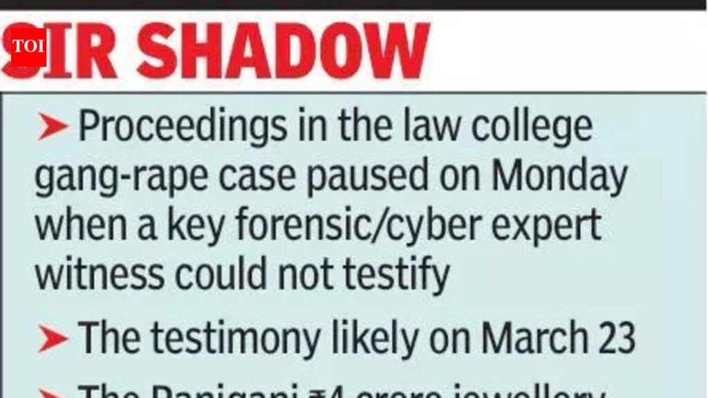 Law College Rape Case: Law college rape, gold shop robbery trials among cases on pause | Kolkata News