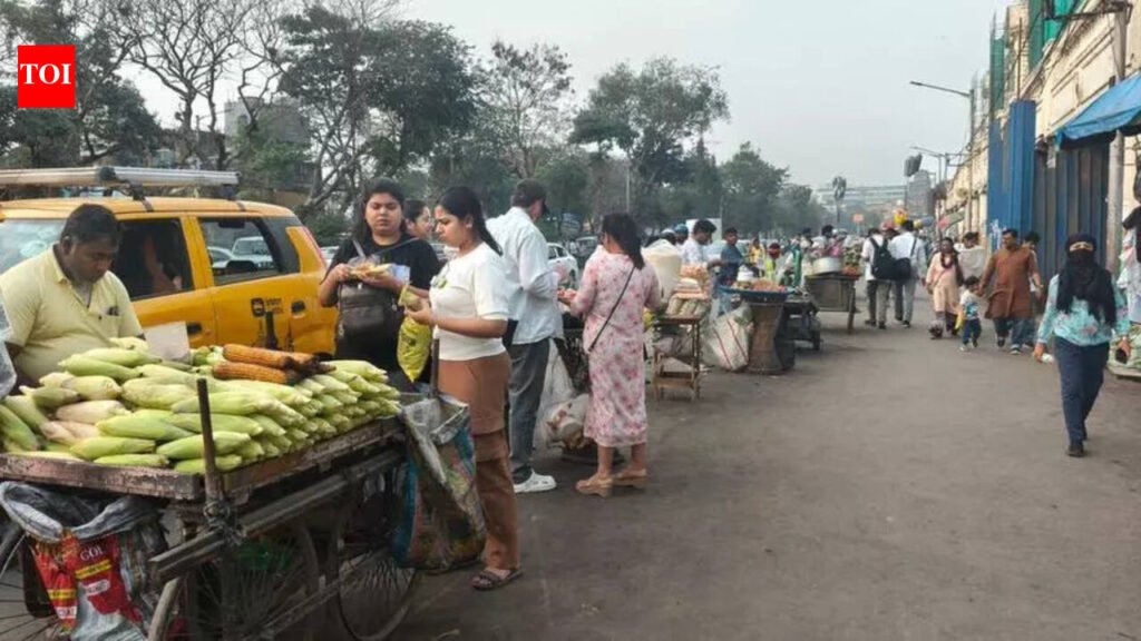 ‘Turf war’ pushes hawkers to middle of JL Nehru Rd | Kolkata News