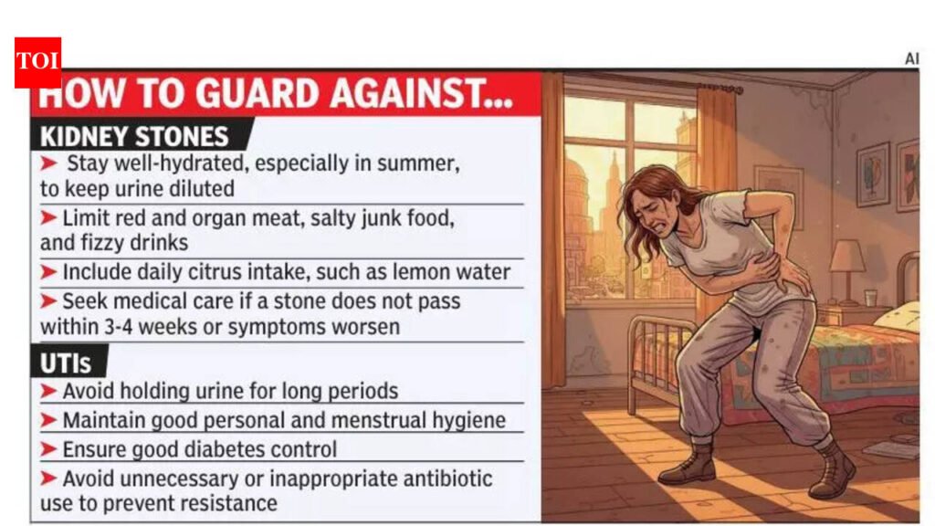 Kidney Stones: Bengaluru doctors flag surge in kidney stones, urinary tract infections ahead of peak summer | Bengaluru News