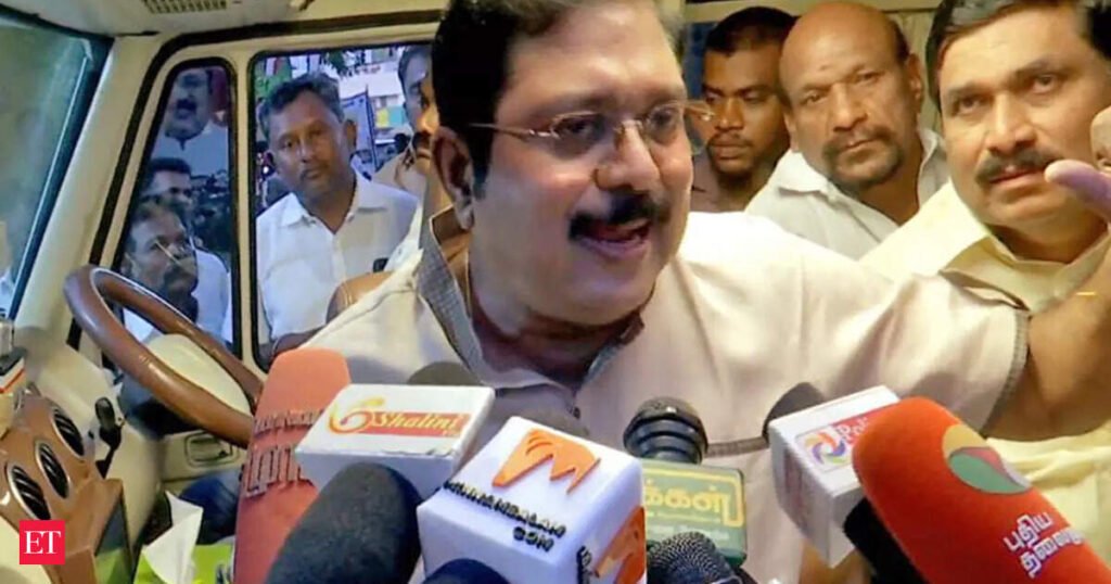 TTV Dhinakaran mocks aunt Sasikala’s political party launch, likens it to ‘instant sambar, idli’