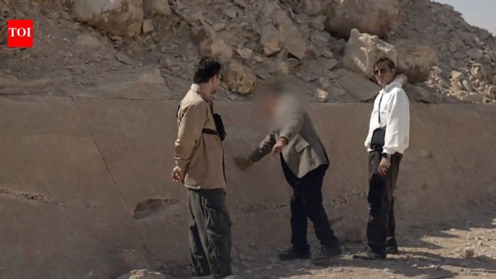 Tour guide arrested in Egypt after viral video shows him ‘sketching’ on 4,000-year-old pyramid | World News