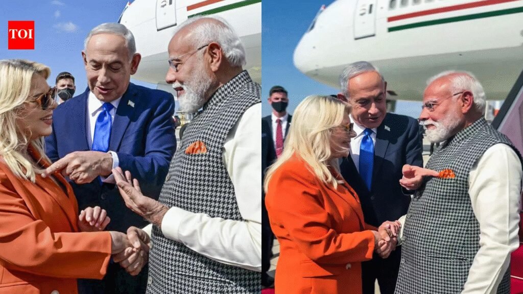 ‘It’s saffron!’ PM Modi reacts to colour of Sara Netanyahu’s outfit – watch | India News