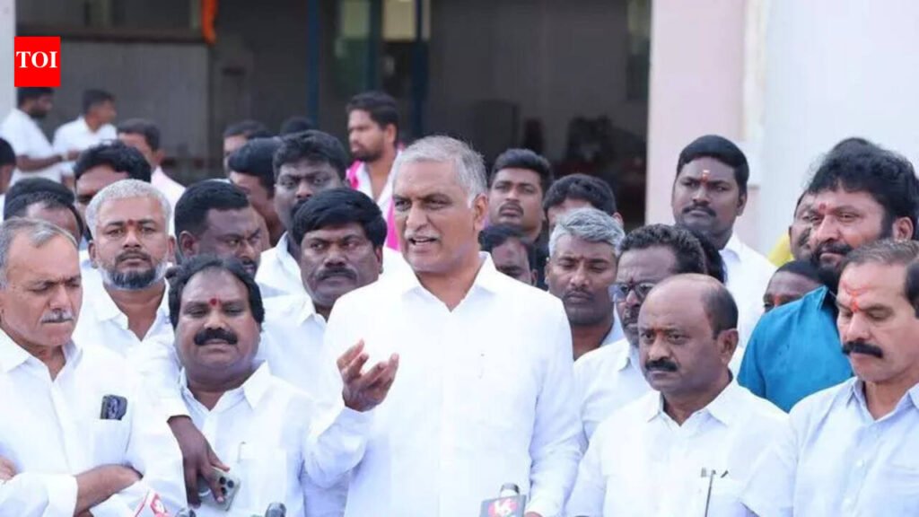 Harish Rao seeks quashing of Kaleshwaram probe report | Hyderabad News