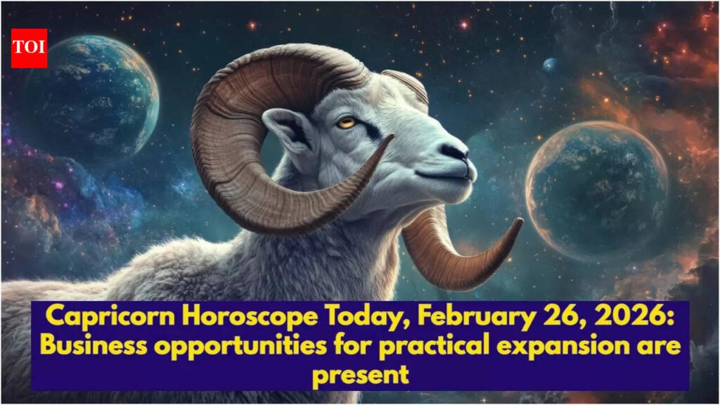 Capricorn Horoscope Today, February 26, 2026: Business opportunities for practical expansion are present