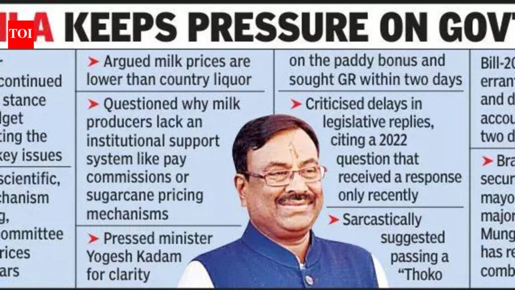 Mungantiwar Echoes Oppn Voice, Flags Low Milk Prices | Nagpur News