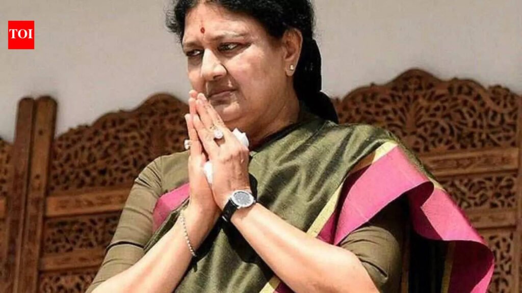 Aiadmk Leader V.K. Sasikala: Tamil Nadu elections: Name of political party will be officially announced within a week, says V K Sasikala | Chennai News