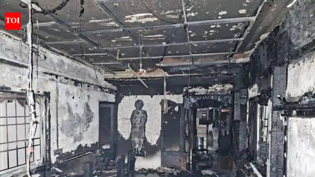 92-year-old woman, son die in apartment blaze | Rajkot News