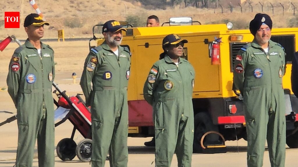 President Droupadi Murmu’s historic flight in ‘Prachand’ on the Border: A moment of pride at Jaisalmer AFS, message of indigenous strength echoes nationwide | Jaipur News