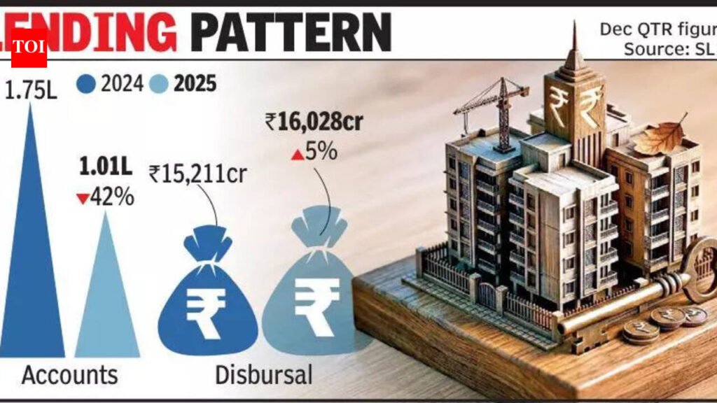 Housing market cools as loan accounts plunge 42% in Dec qtr | Ahmedabad News