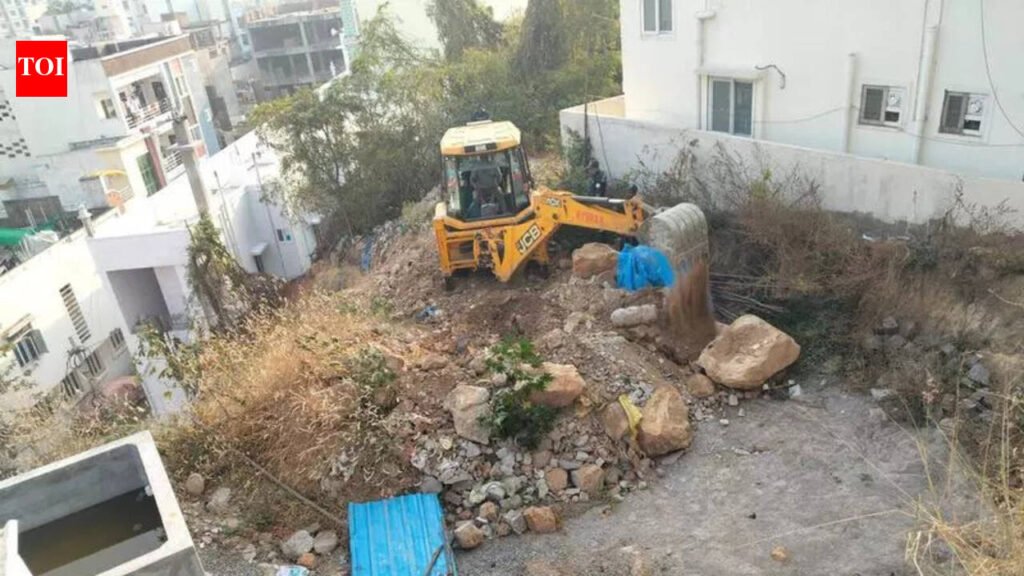 HYDRAA reclaims 2,700 sq yd land worth 54cr in Neknampur | Hyderabad News